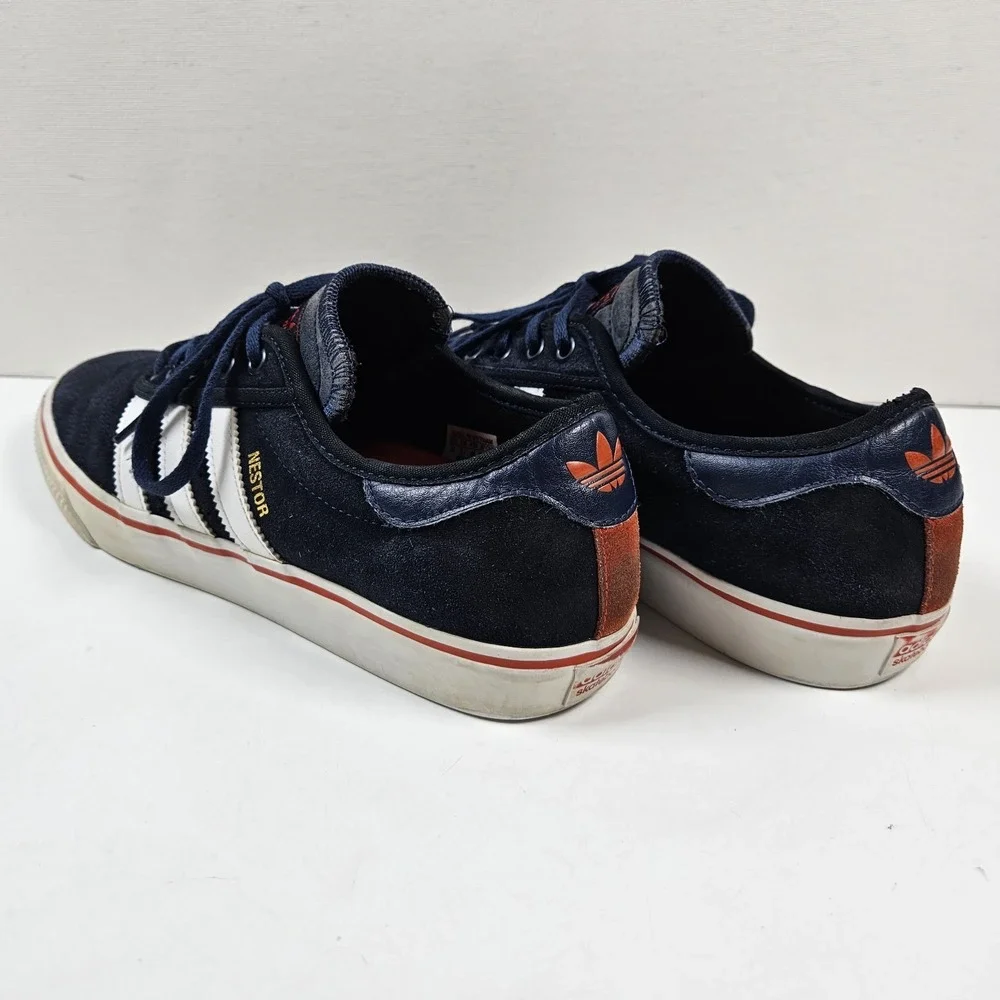 Adidas Adi-Ease Premiere Nestor Mens 10 Navy Blue‎ Suede Skate Shoes Sneakers